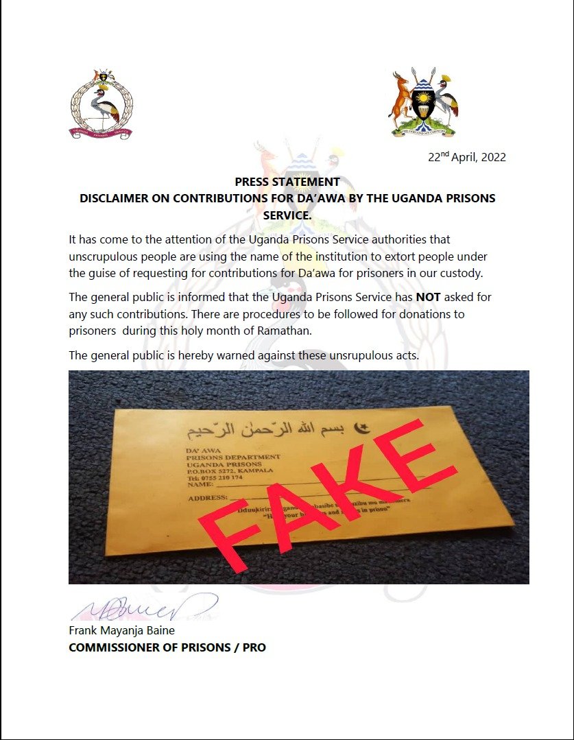 Uganda Prisons tweet media