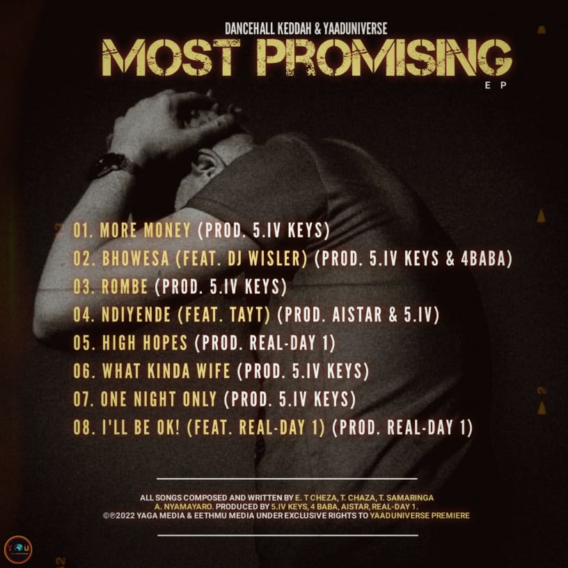 breezyZW2's tweet image. Dancehall Keddah x YaardUniverse - Most Promising EP 
25.04.2022
#ZimSounds #ZimSphere