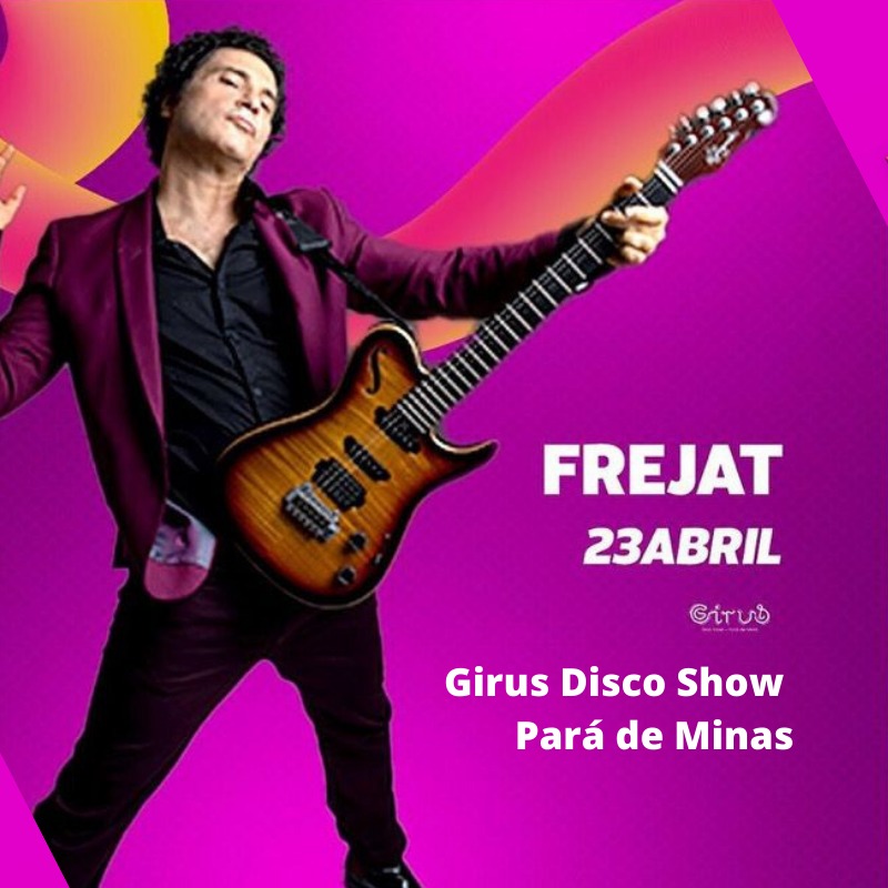 FrejatOficial's tweet photo. Neste sábado, 23/04, tem show do Frejat na Girus Disco Show, em Pará de Minas - MG. 👊🏼❤️🎶✨
#FrejatOficial #EquipeFrejat #FrejatShow #ShowdoFrejat #GirusDiscoShow #ParadeMinas #MinasGerais https://t.co/BUp9N33m0Q