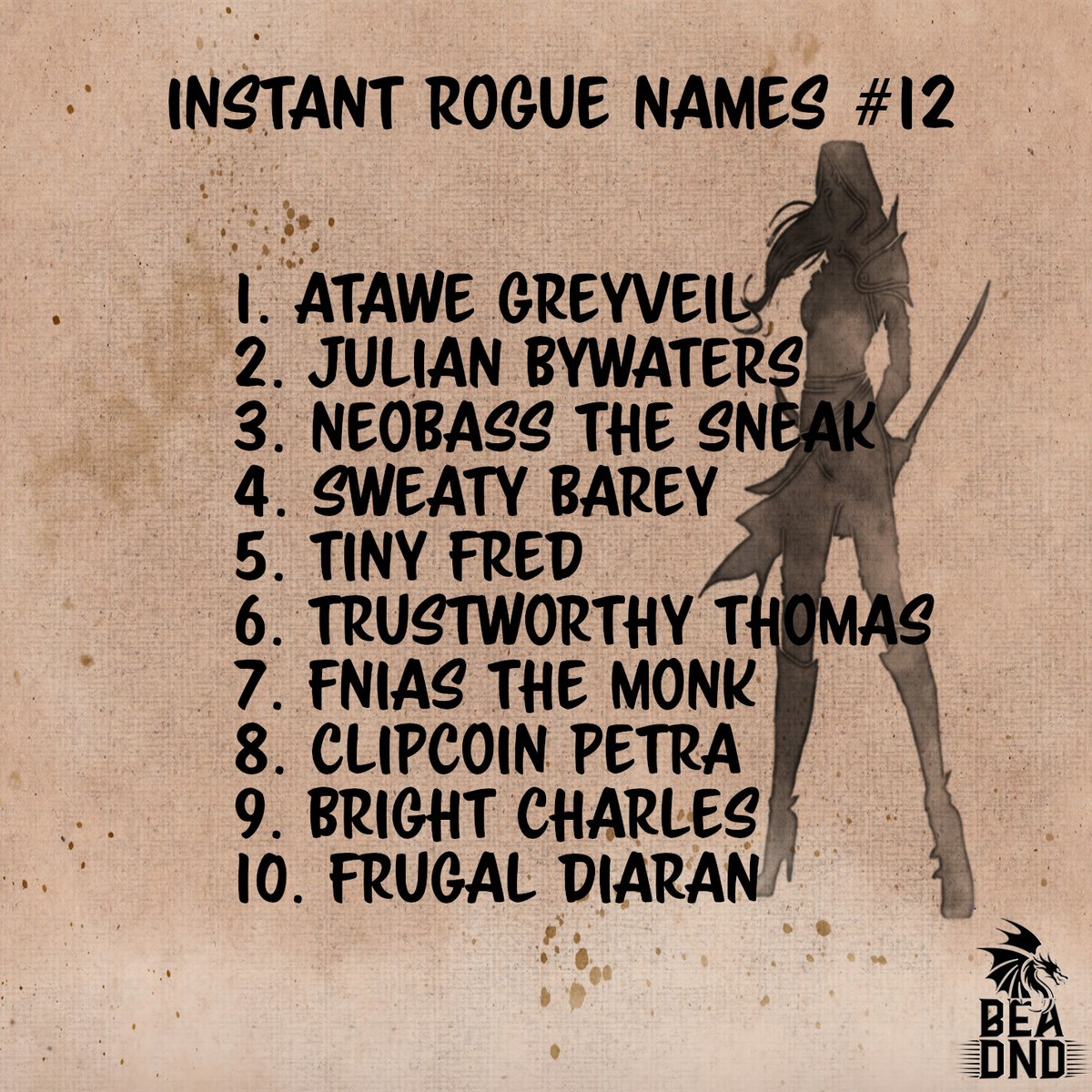 bea_dnd's tweet photo. Fnias the Monk is anything but pure or chaste. You can often find him down the local pleasure house drunk and gambling or with comfort paid for by the hour.
#DnD #DMResource #TTRPG #NPC #Lists #Inspiration https://t.co/qOuSLmdSCK