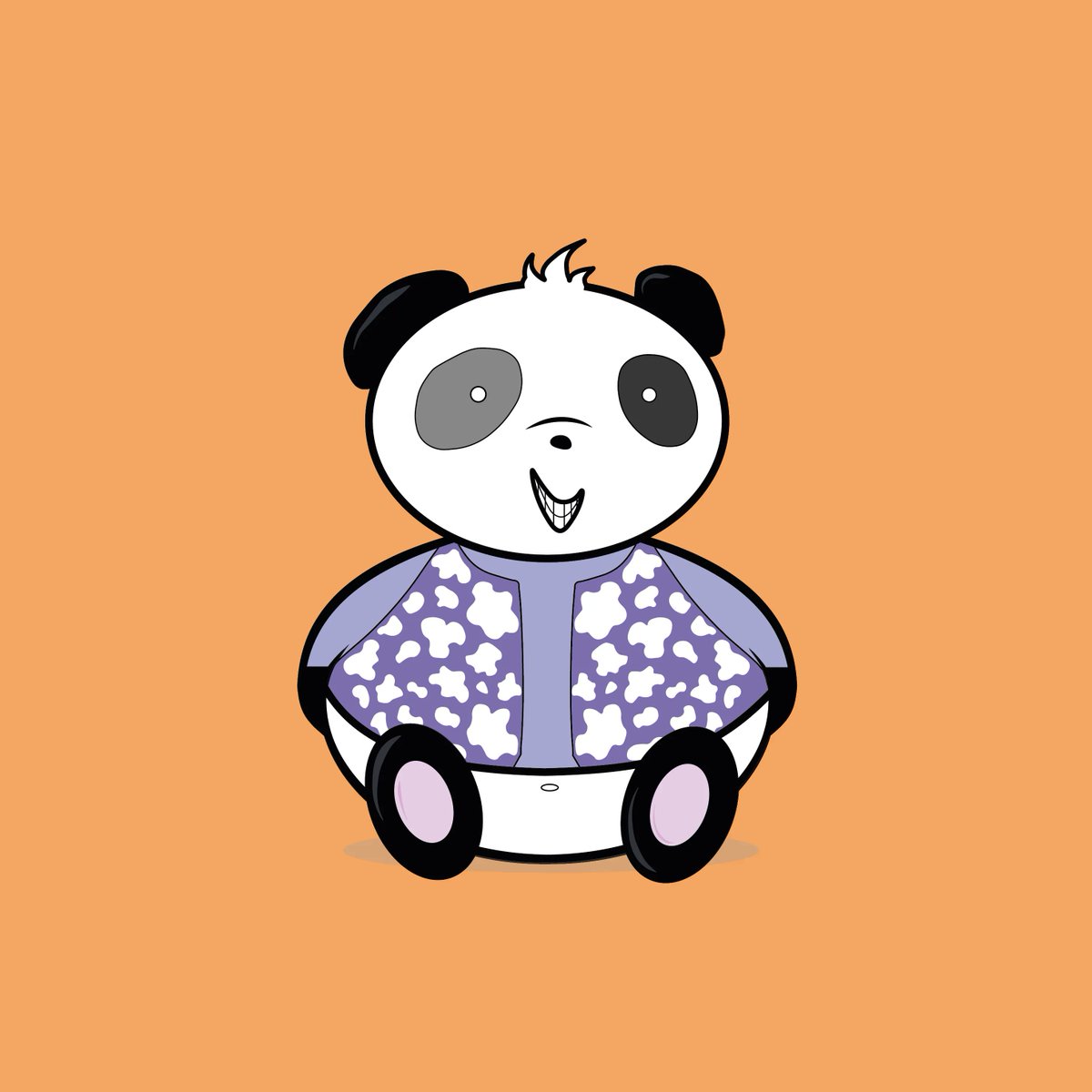 PandaPawampi's tweet photo. Like a 90‘s #rave 💊 
This #panda is like raver with his #cowhide #vest
RELEASE THIS #sunday on @opensea 
PRICE - 0.01 ETH 💎
Be #part of the #pawampi #gang and get your #favorite #NFT out of the #NFTcollection 
@WWF_Deutschland https://t.co/qBlliCR7Ec