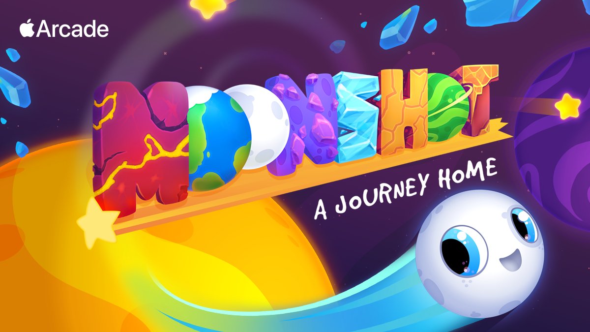 NoodlecakeGames's tweet photo. Go beyond the outer reaches of space in an intergalactic adventure with #Moonshot, out now exclusively on @AppleArcade!

Journey home here: https://t.co/n2l08uiXg7

#AppleArcade #iOS #mobilegaming #physicsgame #puzzlegame #wholesomegames #cutegames https://t.co/G5JkjlpRKu