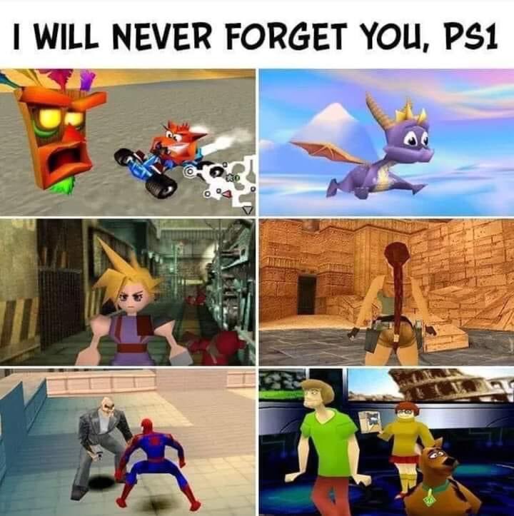 RT @bandicootpage: @PlayStation Never forget the legendary original playstation https://t.co/DTX2D6pRfi