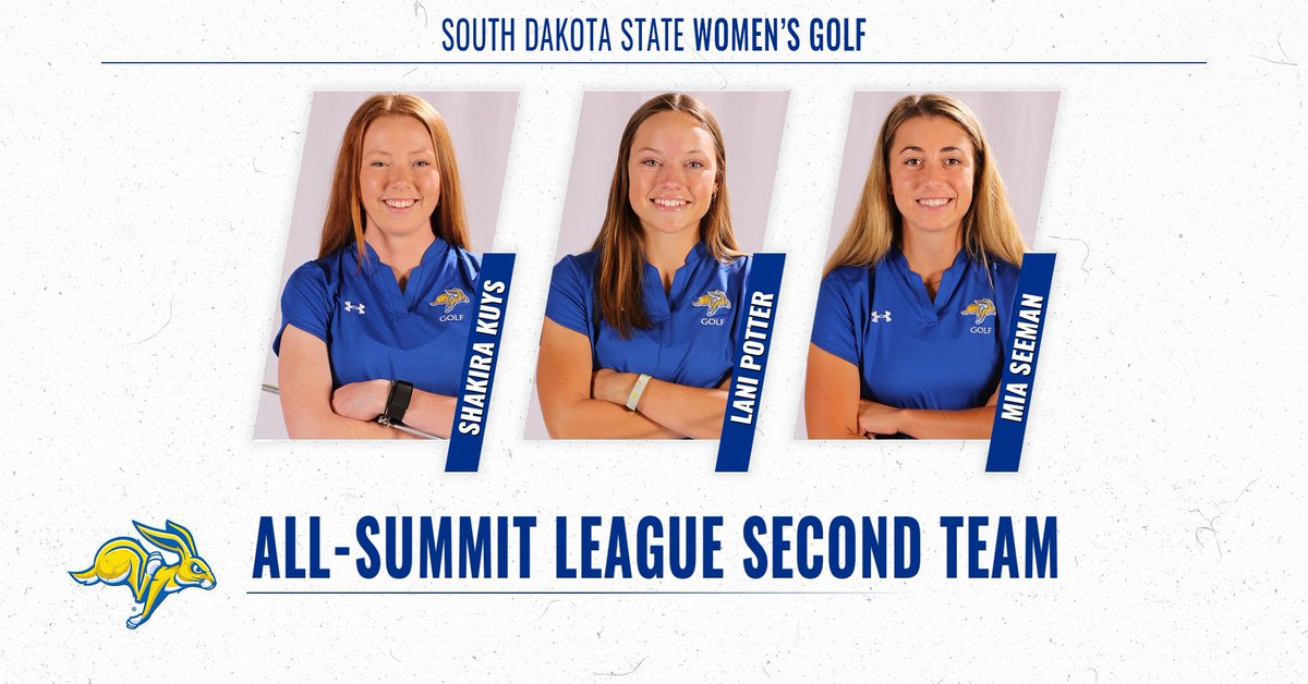 Congratulations to our trio of All-Summit League honorees! 👏

🔹 Shakira Kuys - 2nd team
🔹 Lani Potter - 2nd team
🔹 Mia Seeman - 2nd team

📰 » bit.ly/3Mt27YV | #GoJacks 🐰