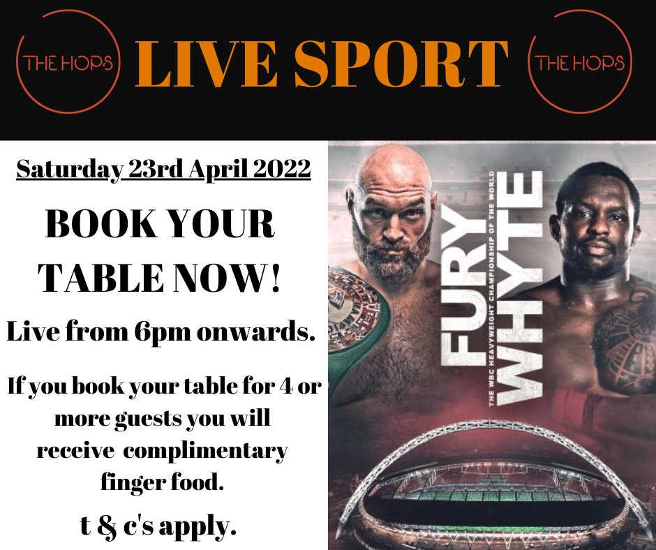 thehopsbar's tweet photo. 🥊🥊Tomorrow night!🥊🥊
Call 041 987 7700 or email events@thedhotel.com to book your table. https://t.co/QpAiAPjVkF