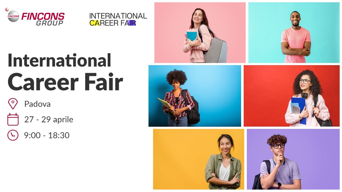 Siamo al 1° International Career Fair, il primo evento di talent acquisition promosso dal network dei collegi universitari europei. Ti aspettiamo al nostro stand per presentarti il Gruppo e i percorsi di carriera in azienda, in Italia e all’estero. bit.ly/3rGAeo8