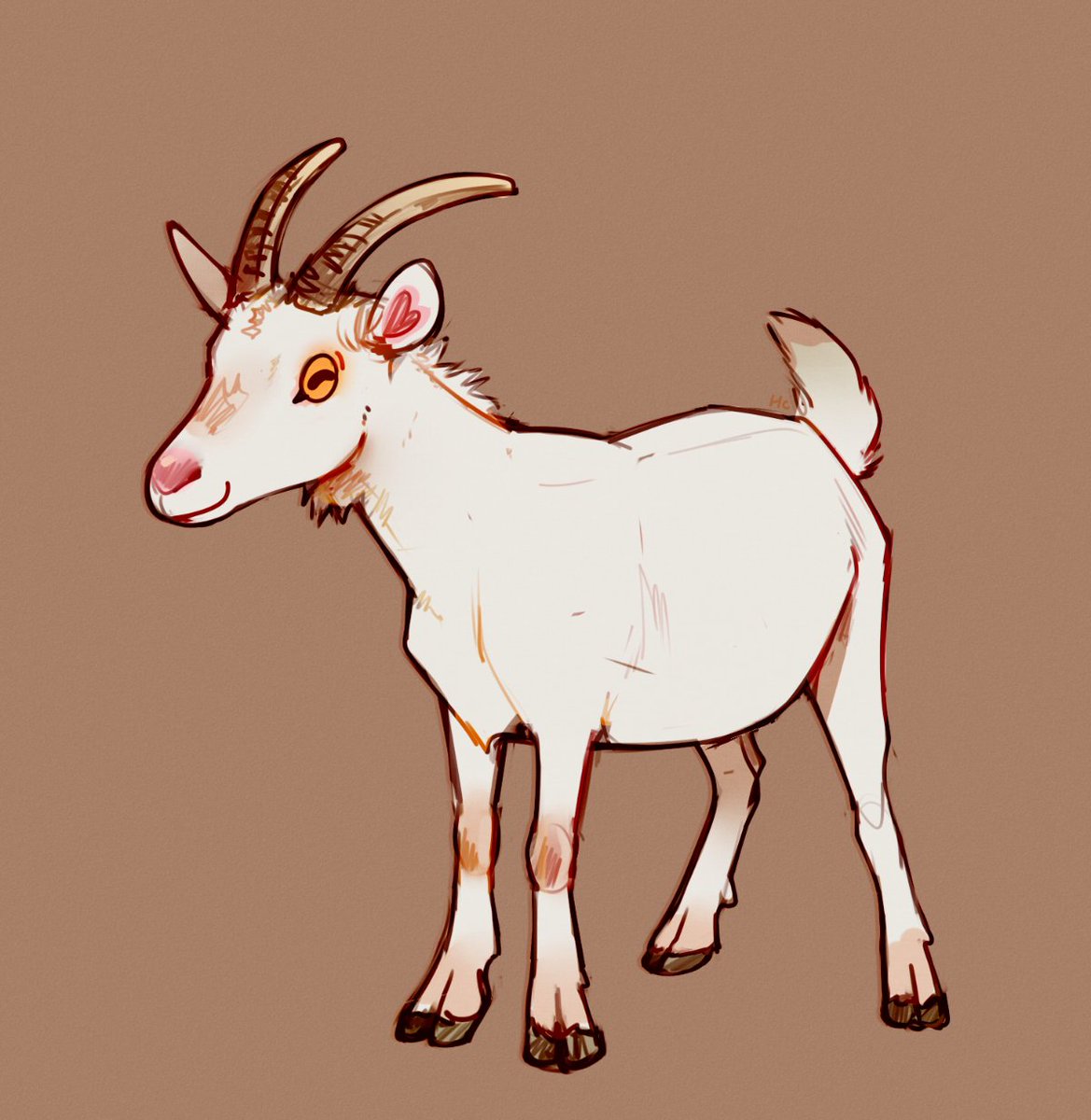 「Goat doodle! 」|Happycrumble ⭐のイラスト