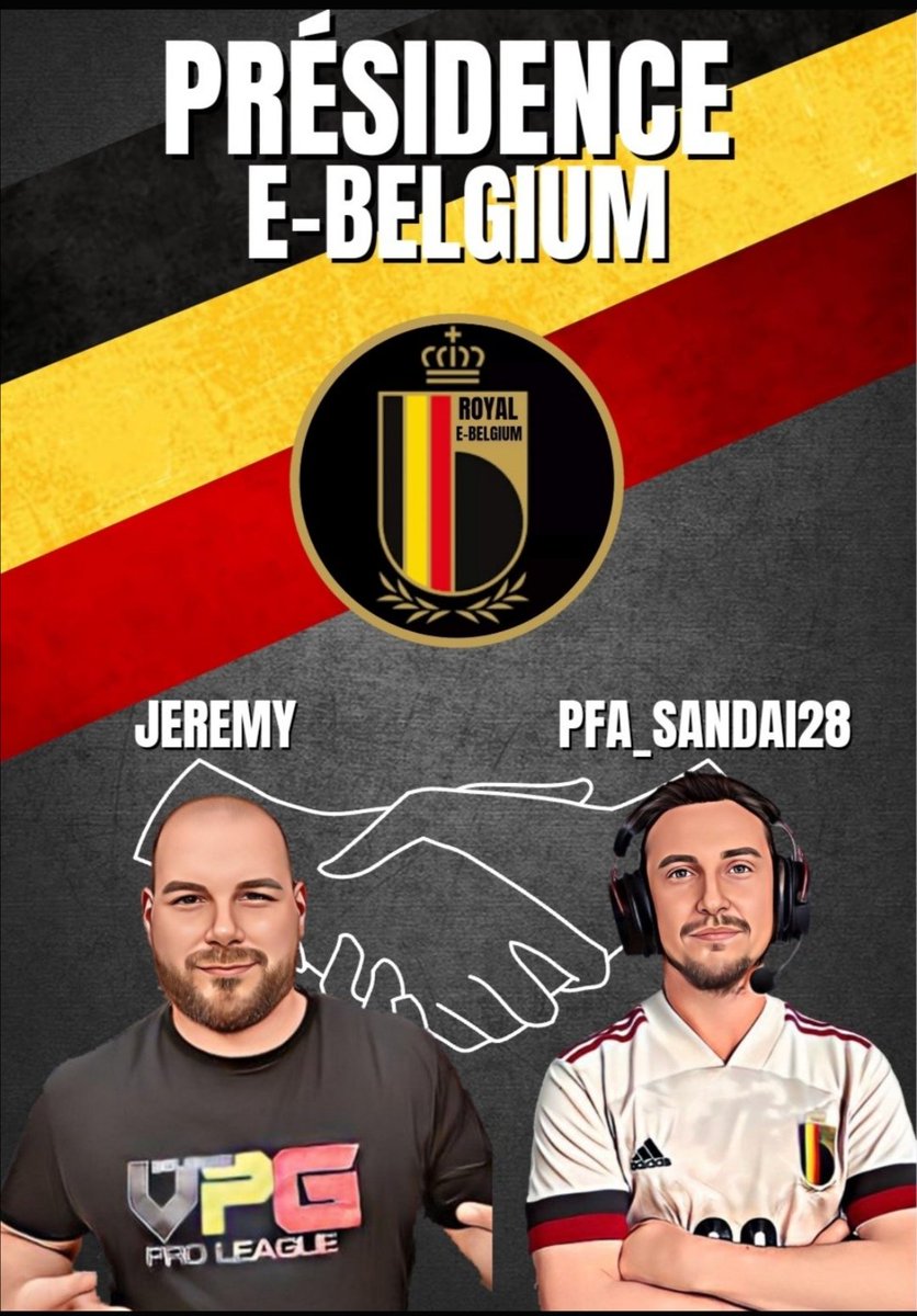 Nous vous présentons l’organigramme de la seule et unique sélection 🇧🇪 club pro. 

Voici les présidents qui travailleront main dans la main pour faire avancer ce projet commun :

 <a href="/PFA_sandai28/">PFA_sandai28</a> <a href="/VPGEurope/">Virtual Pro Gaming | Europe</a> <a href="/acf_proclubs/">Association of Cyberfootball</a> @EfifaOnline @AVPAFR <a href="/TLintox/">Tito Ltx</a> <a href="/Ben936001/">Ben93600</a> @VPNPS4Officiel