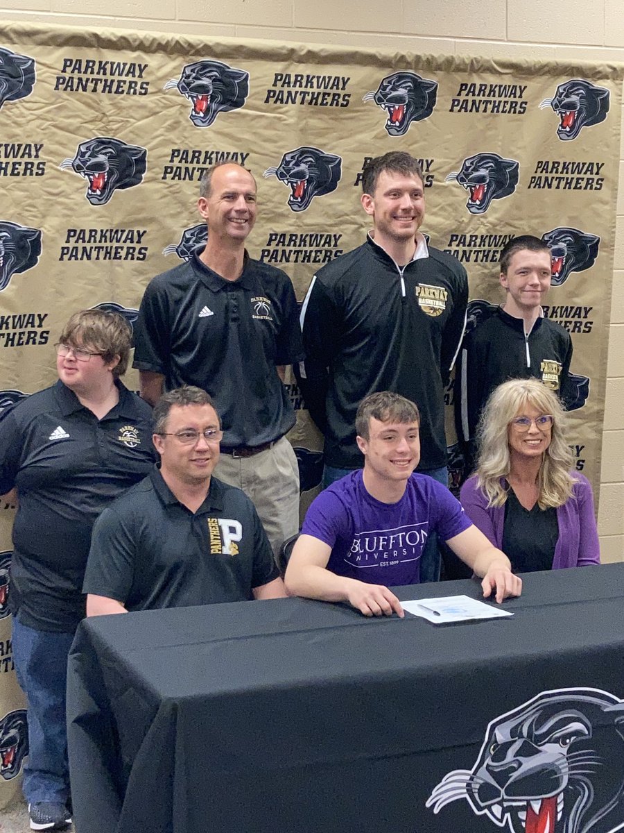Congratulations to C. Slusher on his signing with the Bluffton basketball program! 🏀