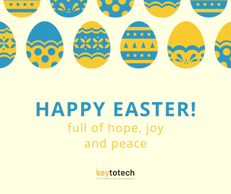 keytotech_team's tweet photo. Happy Easter!🐣🌸🐰
May this holiday bring a ray of light and goodness to each person. Health, peace, security, and calmness to every Ukrainian family. Give each other attention, care, love, and support because this is our strength.🇺🇦

#keytotech #easter #holidays #ukraine https://t.co/6X9SmpPwuw