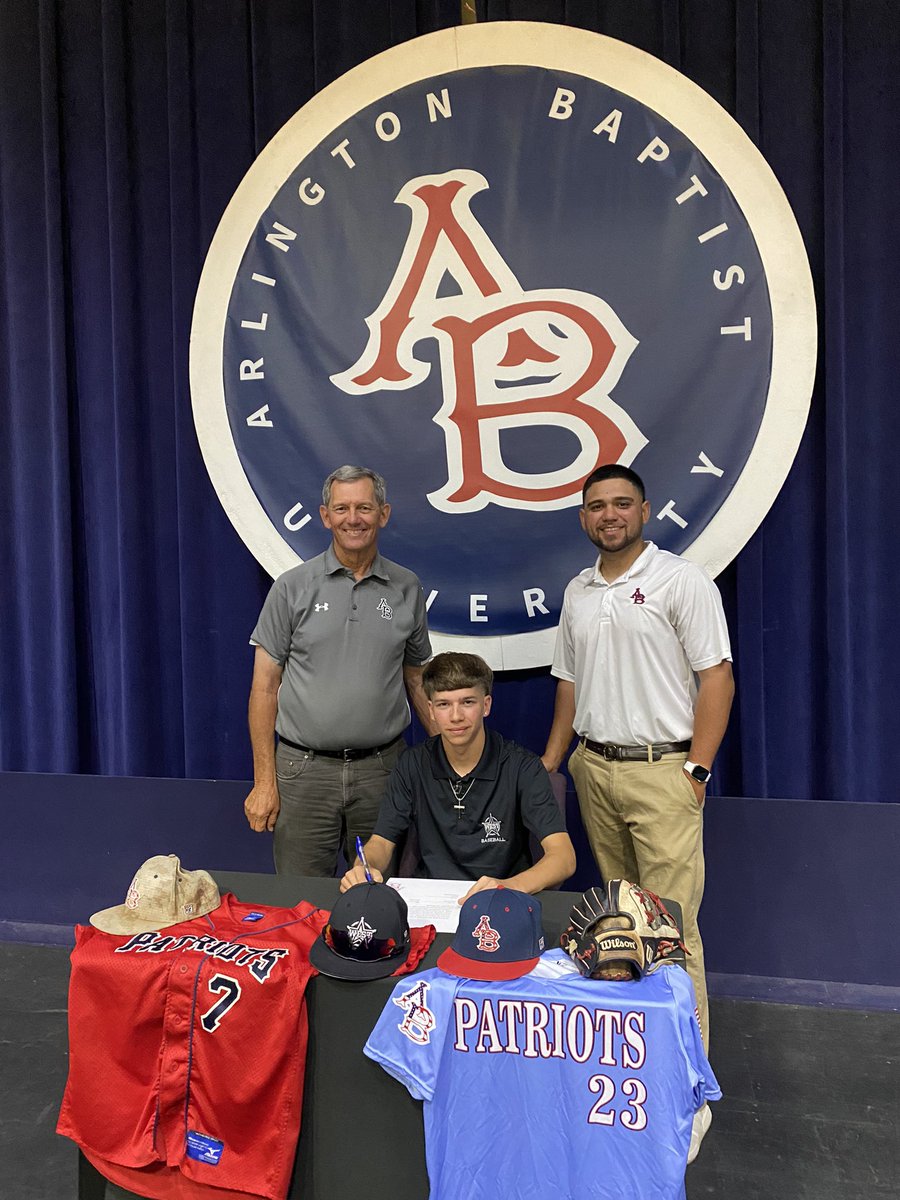 WestMesquiteBSB's tweet photo. TWO of West Mesquite Seniors committed to @BaseballAbu  this week!  Extremely proud of them and this accomplishment! https://t.co/KZ7hIb5RTW