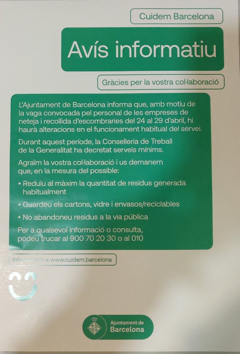 crampr's tweet photo. En sèrio @bcnencomu aquesta és la vostra solució a una convocatòria de vaga? Gastar milers d'euros repartim un tríptic en paper satinat a tot color?  #bcnensofega @AdaColau les vostres solucions de nivell P3, No sou més tòtiles perquè no és possible https://t.co/G5k9syfHMA