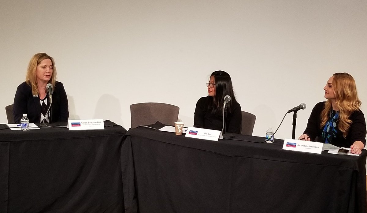 FCVOTES's tweet photo. RT NCSBE "RT @aztammyp: Great panal # 3 @HHHElections #ElectionAccuracy with @NCSBE Karen Brinson Bell &amp; @sambodul from AZ @SecretaryHobbs office, moderated by @JessicaHuseman https://t.co/jzWs1oXWRk"