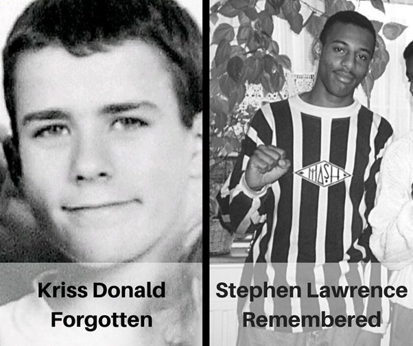 joanna_starz07's tweet photo. @BorisJohnson Why is there never a mention for 15 year old Kriss Donald? Randomly murdered because he was white. He was tortured, stabbed multiple times, doused in petrol and set on fire as he bled to death. This was the first racially motivated murder in Scotland yet hardly anyone knew of it. https://t.co/xz7oLEKG6G
