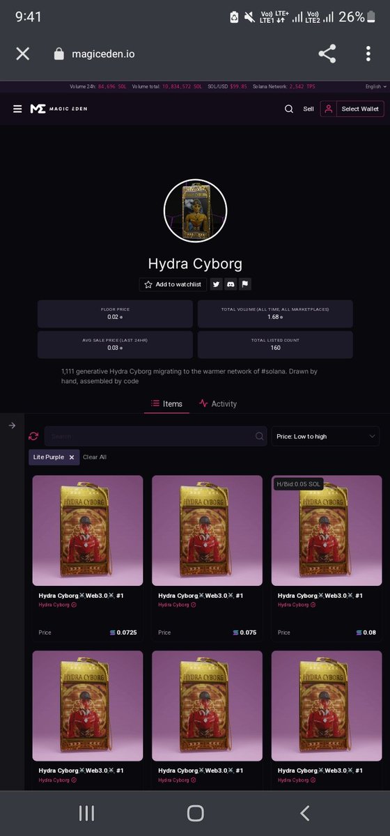 🔥Market Place:- <a href="/MagicEden/">Magic Eden 🪄</a> 
👍Free Mint Sold Out 🙏

magiceden.io/marketplace/hy…

Floor Price:- 💶
Common:-.   0.02 Sol
Epic "Rare":- 0.07 Sol
Legendary:-. 3 Sol 

Another free mint is coming.  Only for people who are active on Discord.  And are holder💎

#Solana #NFTGiveaways #nfts