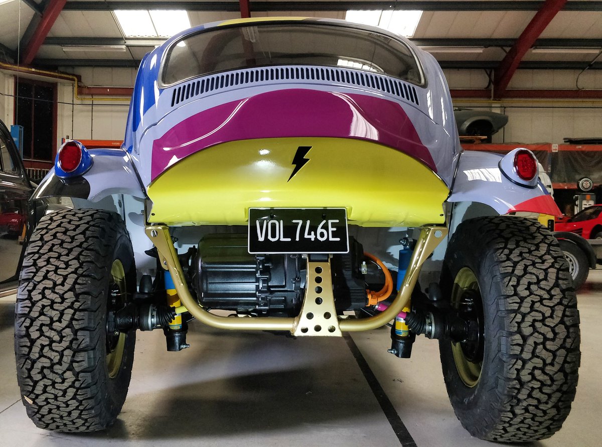 elecclassiccars's tweet photo. Number plate says it all on the @thebanzhoubaja ⚡😎👌 #electricbaja #teslapowered #teslabeetle #vwbeetle #vwbaja #fuscalovers #beetle #electricVW #type2detectives https://t.co/ldVHjKv2jE