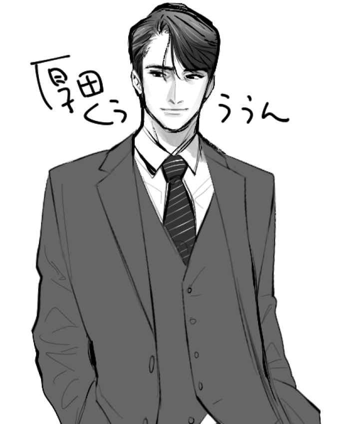 https://t.co/IIJbEFdgp0
熟れおじの子達のラフ
厚田くんはすぐ決まったんだけど貝田さんは直したり。 