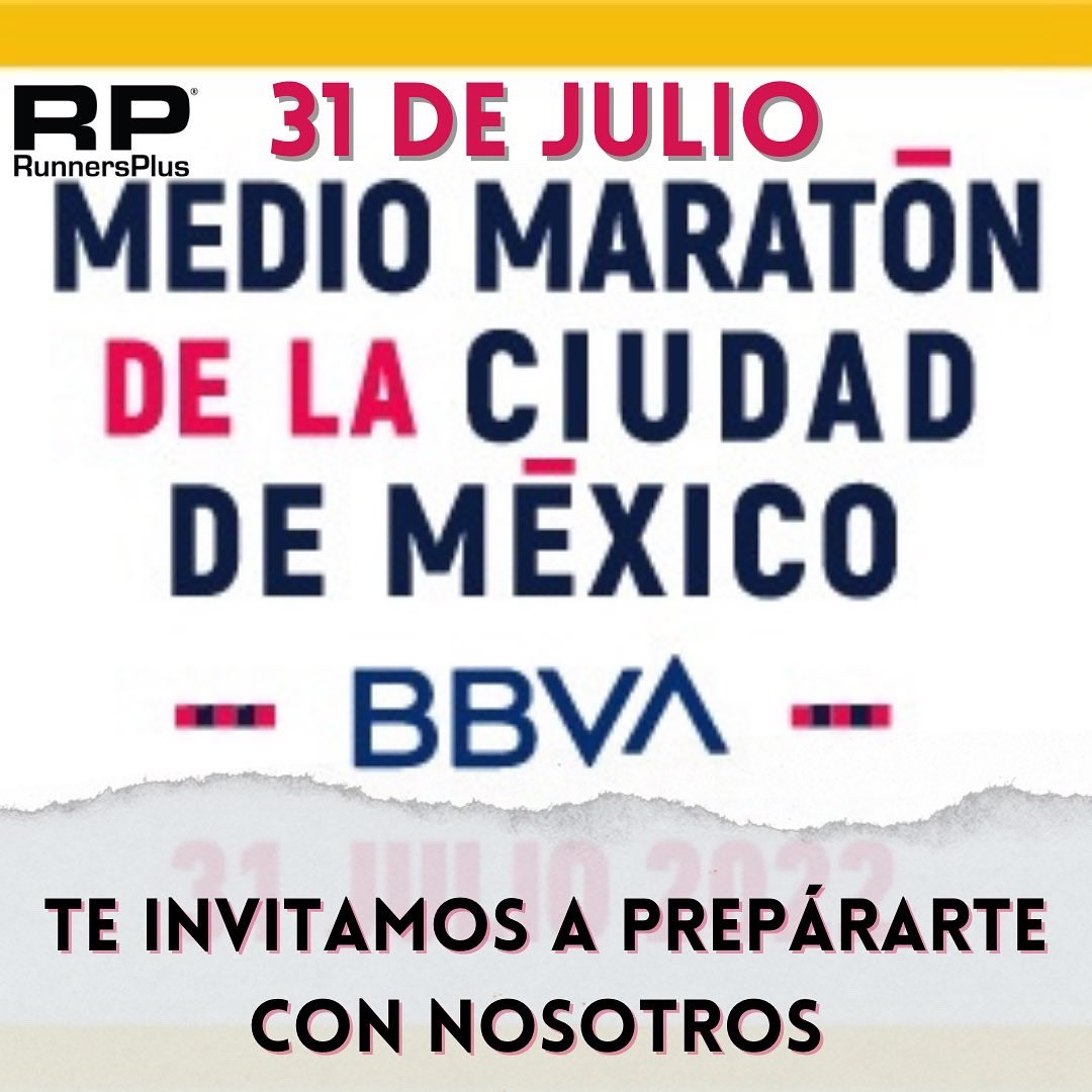 RunnersPlusMX's tweet photo. Las competencias más importantes de Ciudad de México YA TIENEN FECHA
Te invitamos a entrenar con nosotros para que llegues a las carreras en tu mejor forma física.
Para medio maratón tendremos 1️⃣0️⃣ semanas de preparación.
Para maratón, serán 1️⃣6️⃣ semanas.

https://t.co/XWHnlys426 https://t.co/5ofTUlFpUE