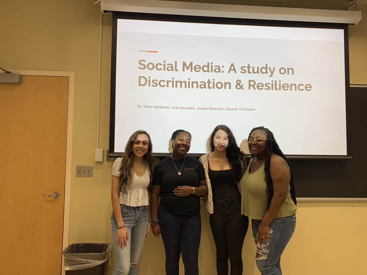 Another awesome presentation by students looking at uplifts and discrimination online inspired by <a href="/brendesha/">Brendesha Tynes</a>