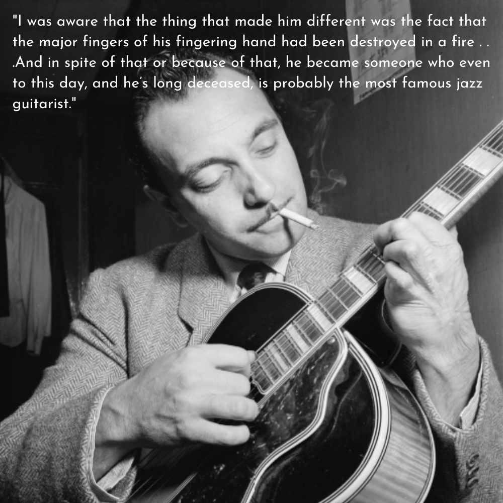 COPH_CSUF's tweet photo. William Gottlieb on photographing guitarist, Django Reinhardt, from his 2005 interview with @CSUF_History professor Dr. Benjamin Cawthra. 
Listen to clips from the interview and learn more about William Gottlieb on our latest episode of Outspoken!
https://t.co/7CTnIXFb4e https://t.co/ZtOwI4lQ8E