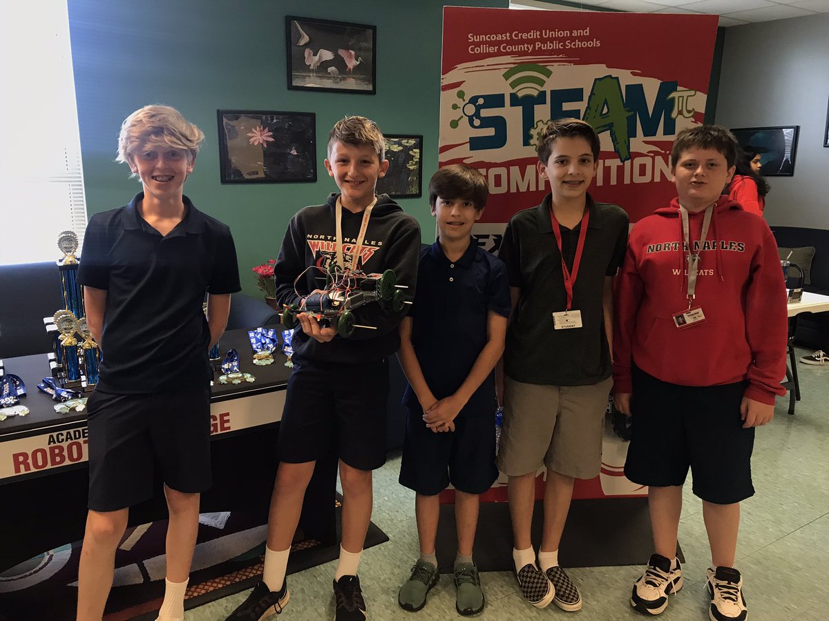 RoboticsGrit's tweet image. Robotics competition!  @NNMSWildcats @collierschools