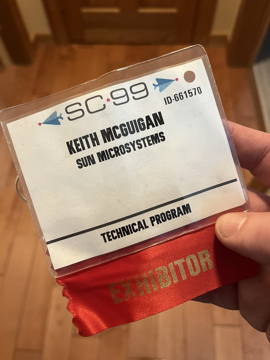 Here’s a blast from thest!  1999 ACM/IEEE conference on SuperComputing, IIRC