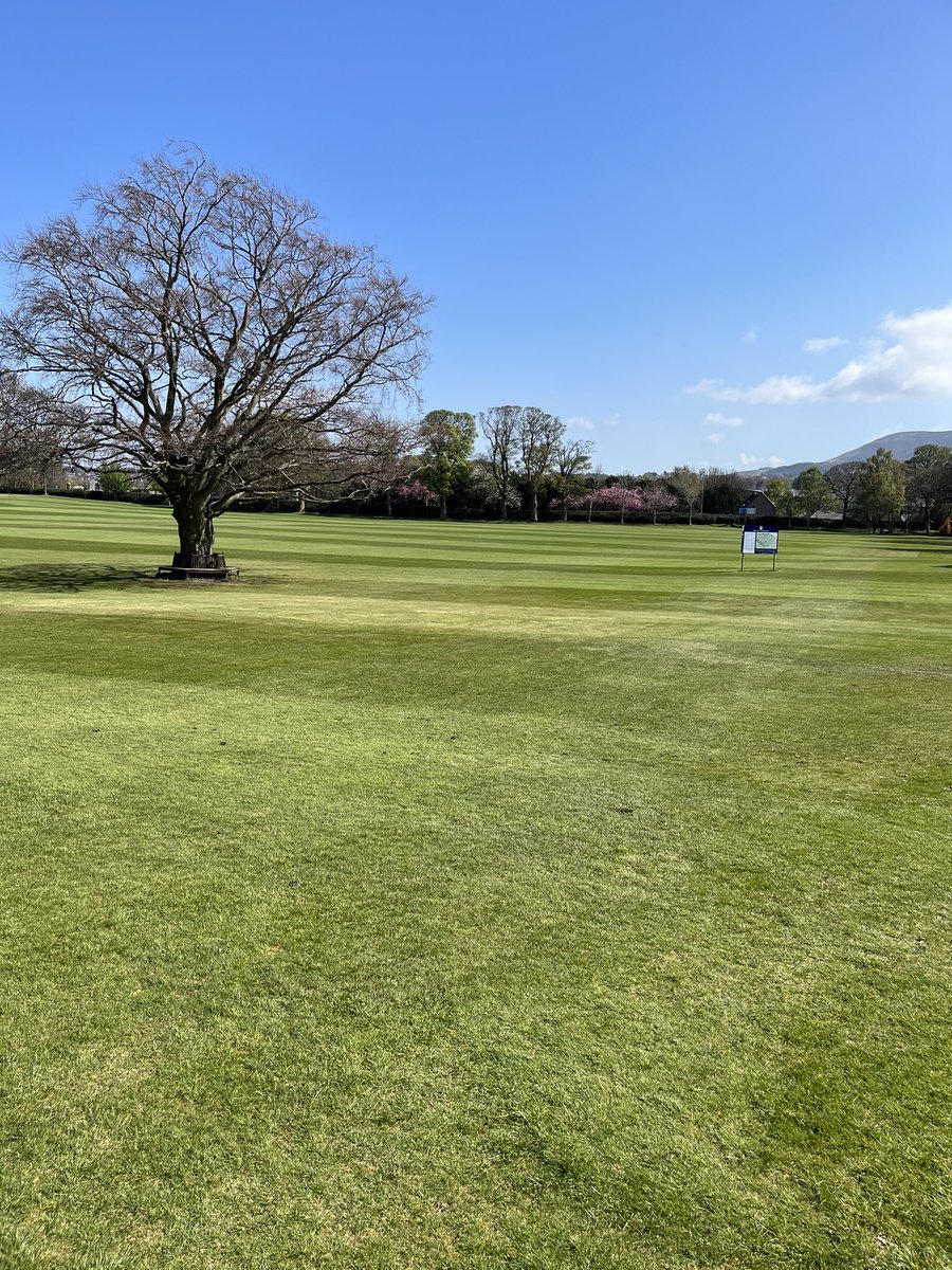 Fantastic effort from the team over the last 4 weeks.  Our grounds are looking stunning and all ready for our first cricket fixtures tomorrow.