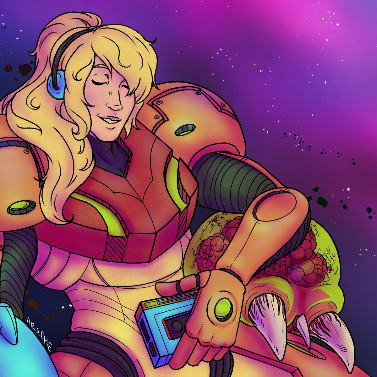 arachenerd's tweet photo. Samus comm https://t.co/3ExO528ohx