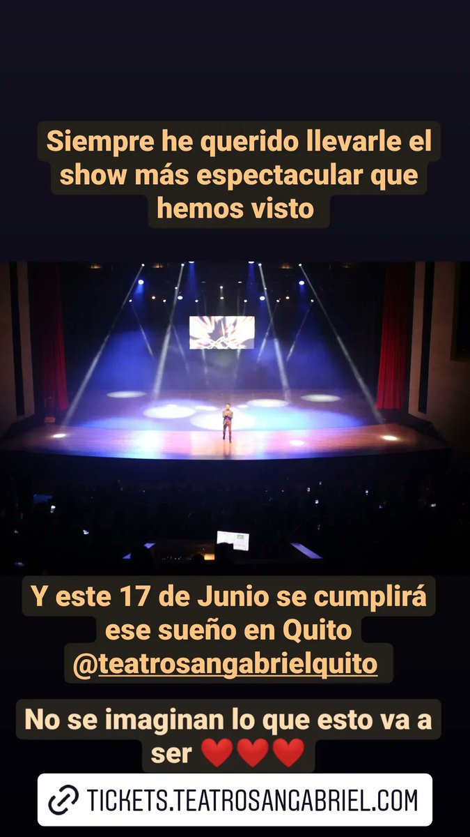Y llegó el día 😃😃 tickets.teatrosangabriel.com/tc-events/marq…