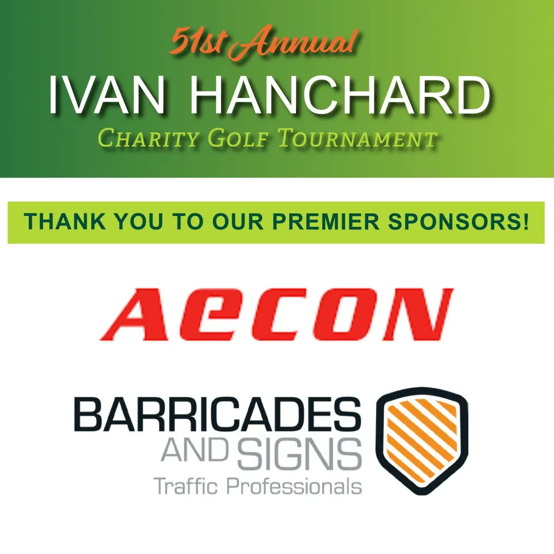 BCRoadBuilders's tweet photo. #ThankYou to our #IvanHanchard Golf Tournament Premier #Sponsors @AeconGroup and @BarricadesLtd! Your generous sponsorship makes this event and our Association's support of @BCCHF possible.
#Aecon #BarricadesandSigns #EssentialServices4U #bcroadbuilders https://t.co/p1m15p0ma2