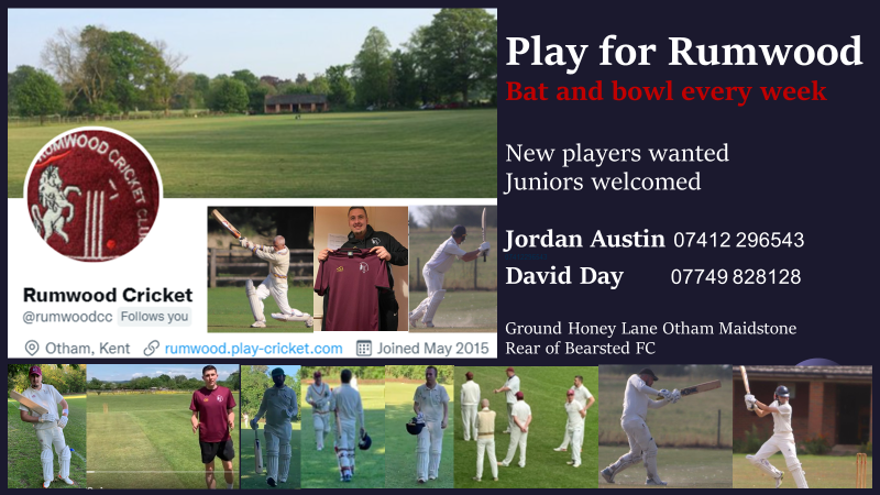 Balltofeet's tweet photo. @rumwoodcc need 2 more players for the season. Lads Dads Teachers Students Footballers even cricketers! @maidstoneunited @BearstedFC1895 @MGS1549 @MaplesdenNoakes @NLLAcademy @cws_academy https://t.co/qNx9OD3Lrz