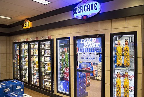 Cool bar: Man locked in store's beer cave stays, drinks all night long