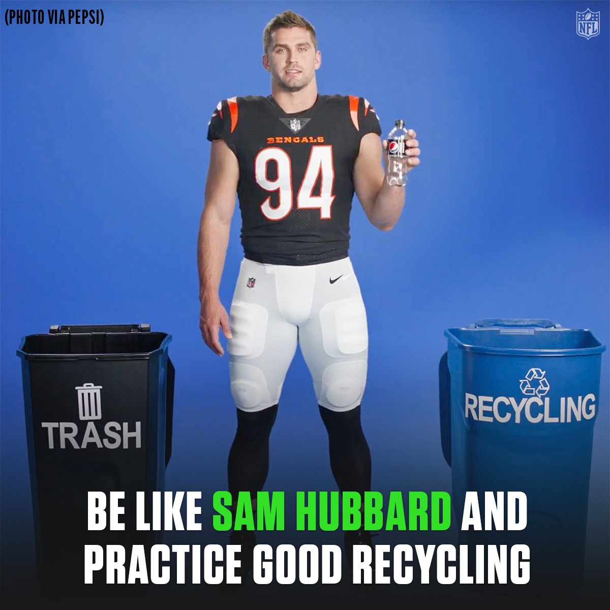NFL on Twitter "be like Sam_Hubbard_ ♻️ https//t.co/9pNosveUcE" / Twitter