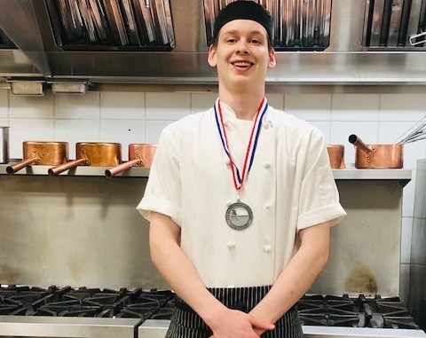 Congratulations to Culinary Arts student, Chase Holman, on placing silver at the Skills BC Provincial Secondary competition! Well done, Chase!

<a href="/okanagancollege/">Okanagan College</a> <a href="/skills_canada/">Skills Canada</a> #okanagancollege