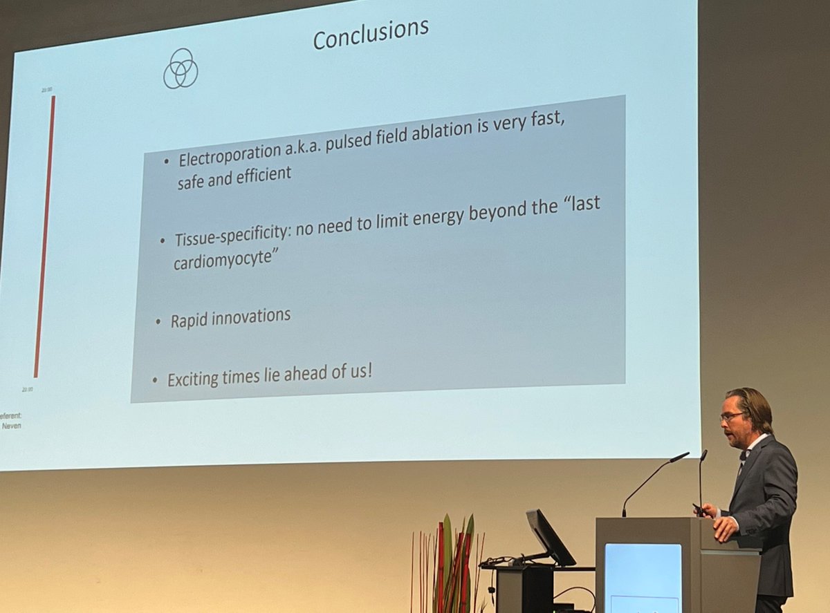 HCEconomist's tweet photo. The future is now: personalized solutions in #electrophysiology. Dr. Kars Neven with the first clinical findings of the PFA technology. Exciting times lie ahead of us! #DGKJahrestagung #Farapulse https://t.co/SFa7uLGxuT
