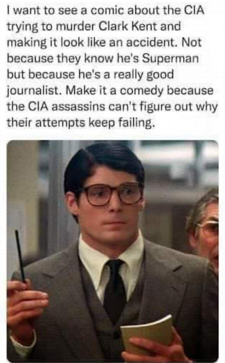 GeekSweat_'s tweet image. This is the perfect high concept movie for a Nicolas Cage stab at the red cape, but it would lighten the tone of the traditional DC trope too!

#AssassinsCreed
#FridayThought
#ScriptPitch
#SupermanLives