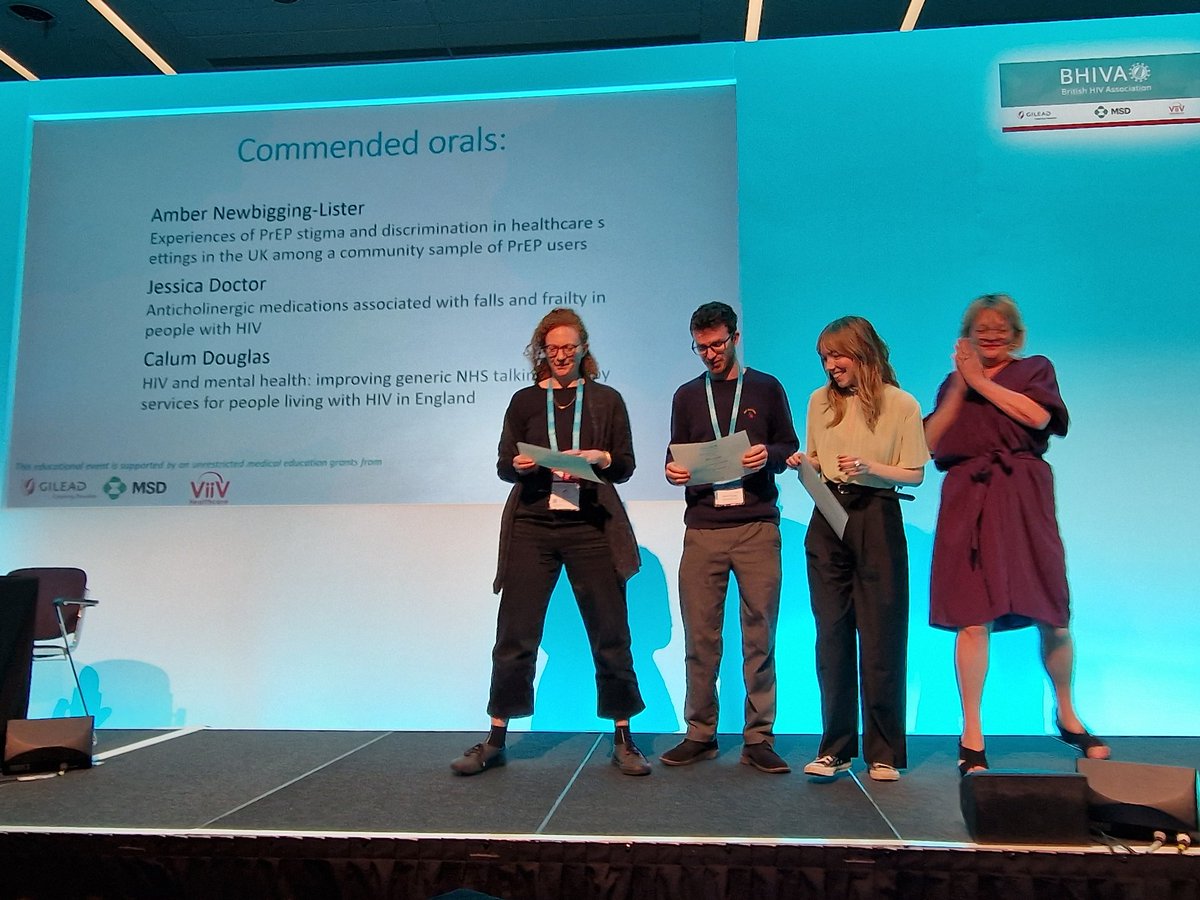 BritishHIVAssoc's tweet photo. Here's the #BHIVA2022 list of commended posters and orals. Well done all - an extremely high standard 👏🏽 https://t.co/IMPFlEEoDl