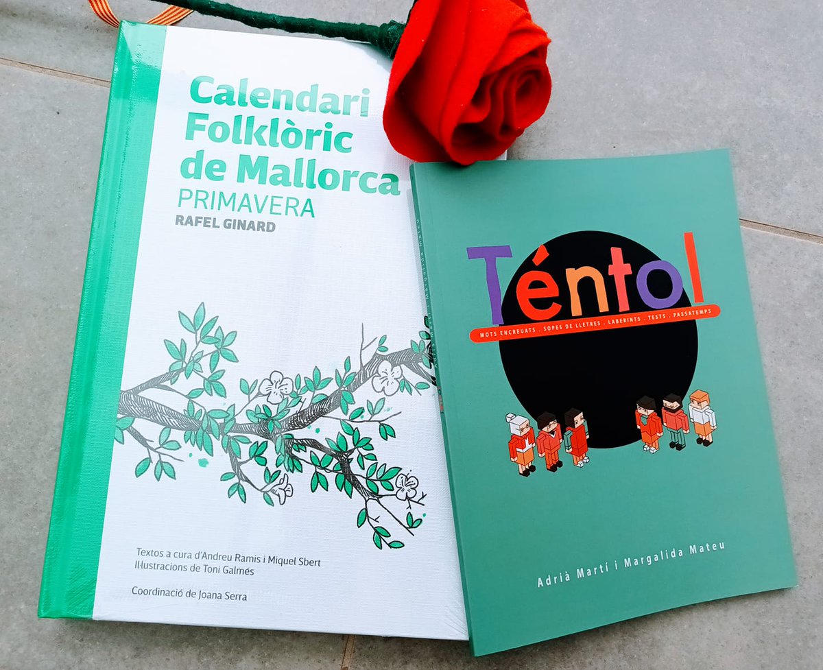 Ja he començat a celebrar #SantJordi!
No he pogut esperar a comprar aquests dos llibres demà. Hi ha tentacions que no es poden resistir! 
Però demà, més! #Golafre de #libres.
Gràcies, #téntol, <a href="/MargalidaMateu/">Margalida Mateu</a> Adrià Martí
<a href="/AdiAedicions/">AdiAedicions</a> i Fundació Mallorca Literària!