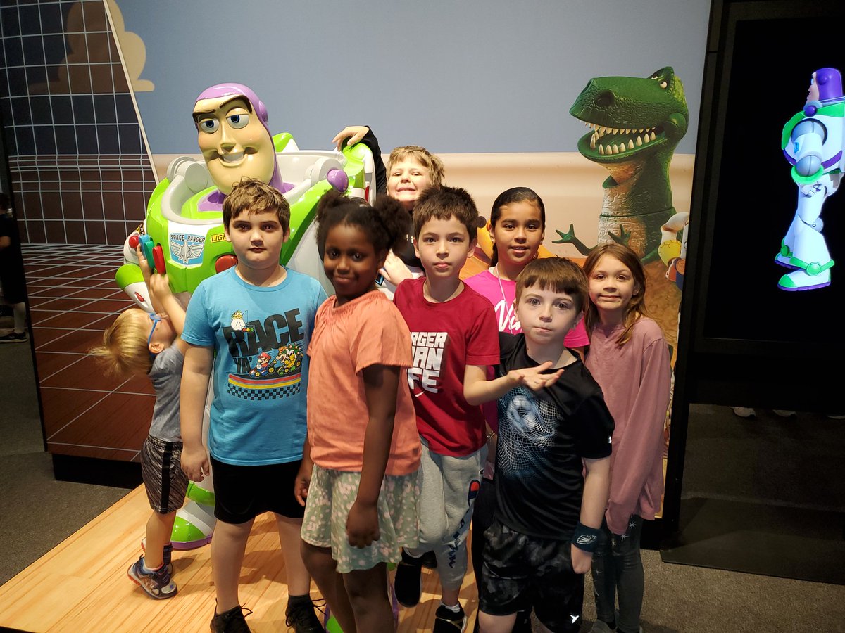 InquiryEdu's tweet photo. Thank you @CincyMuseum for accommodating @Kramer_TSD #3rdGrade at the #scienceofpixar today! Ss explored #STEAM connections to careers, school subjects, &amp; our own film-making &amp; video coding experiences! #PBL #talawandaempowers #teachertwitter #edutwitter #teacher #STEM #Pixar https://t.co/wMuYwbUf61