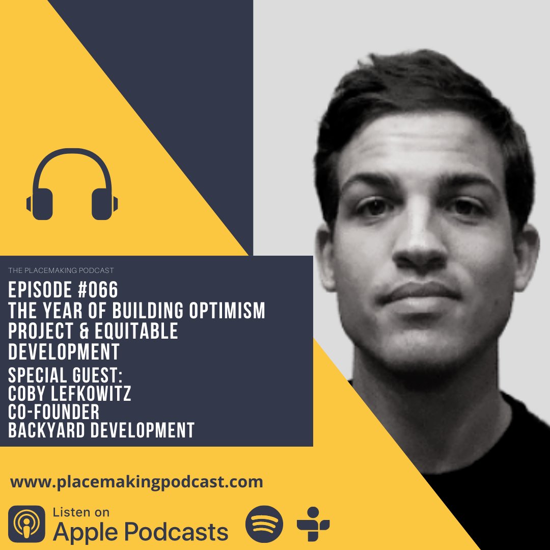 PlacemakingPod's tweet photo. ⚡Episode 66 of the Placemaking Podcast is now Live⚡
Join @seibold and @MatthewLoosPE1 as we talk shop on #urbanism &amp; #equitabledevelopment with @Cobylefko, Co-Founder &amp; Principal of Backyard! https://t.co/F4NGDqKmTa