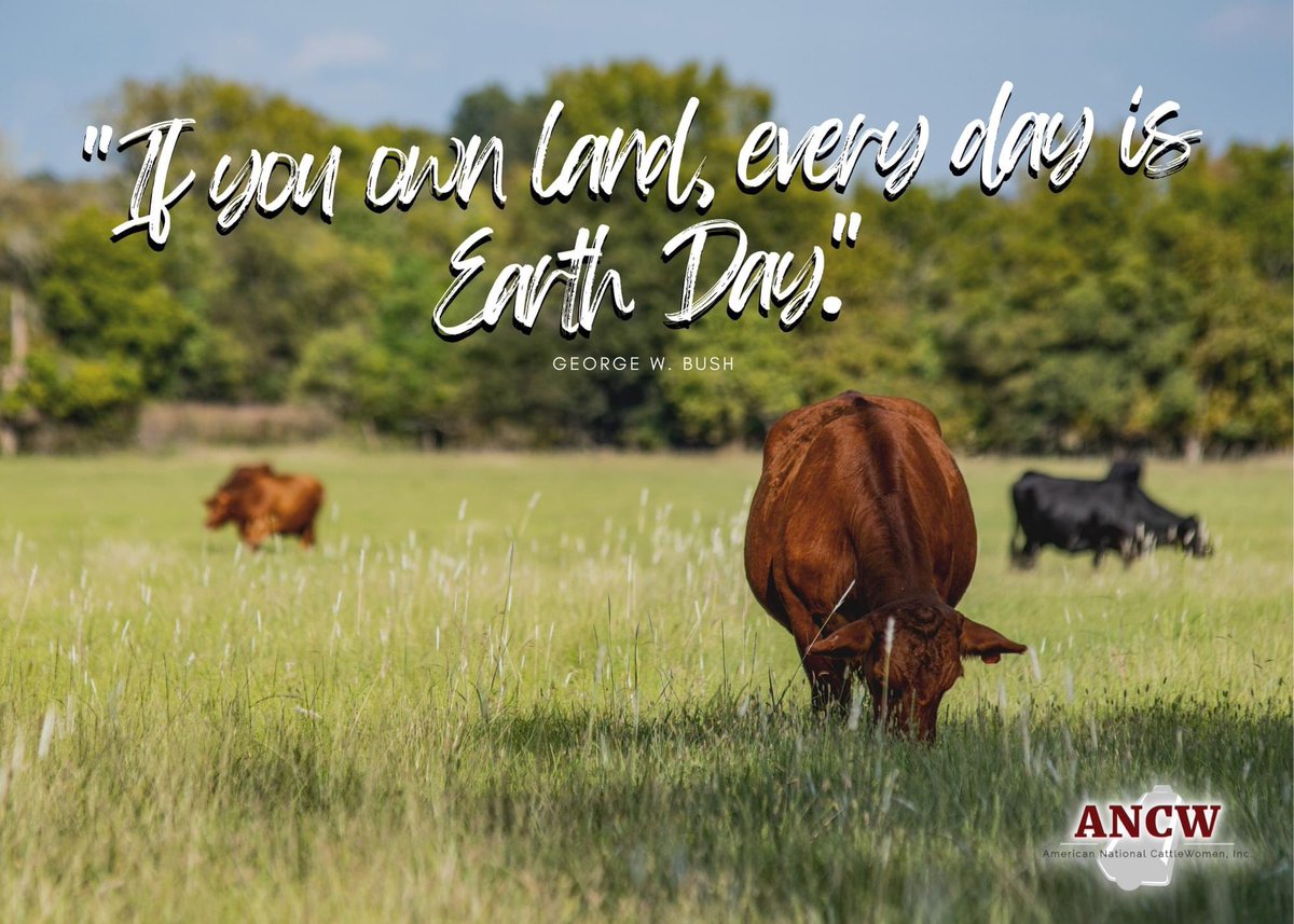 "If you own land, every day is Earth Day." -George W. Bush #earthday