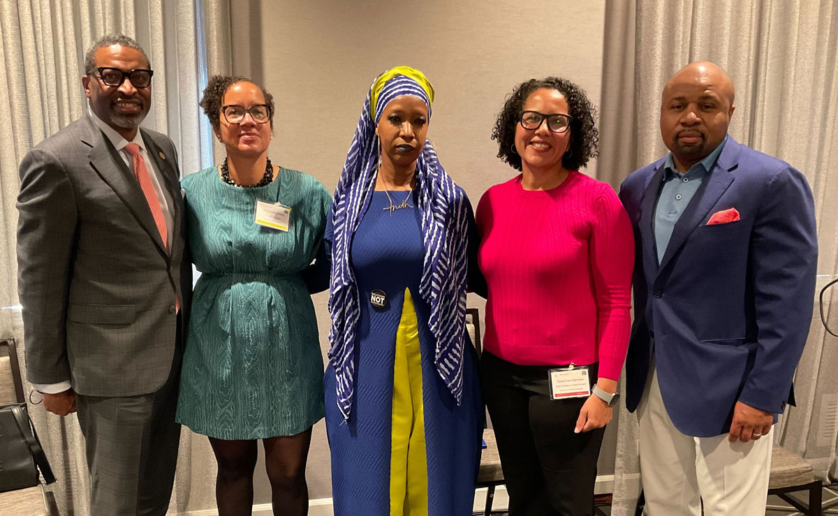 DrJohnHJackson's tweet photo. Blessed to have spent time with these wonderful panelists exploring the urgent questions of racial justice and philanthropy at @ABFE's #Harambee2022! #EndowNow https://t.co/PwB3ibuPwx