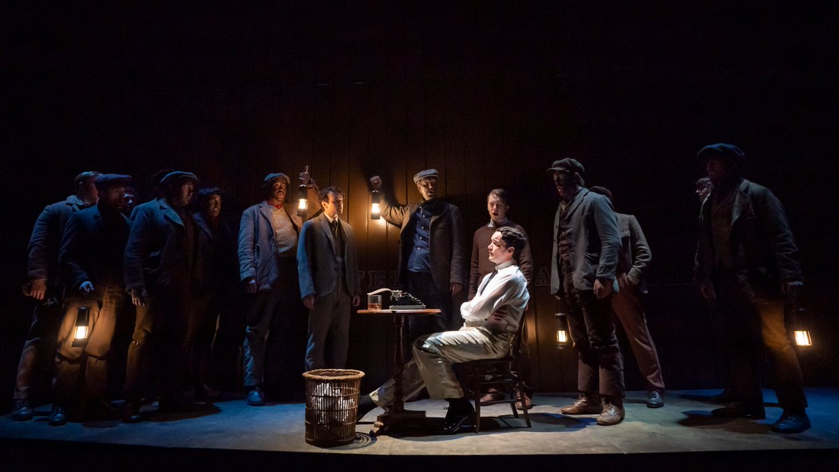 Nicola Walker, Garyn Williams and @rufusgwright.

The cast of singers includes: <a href="/singerontherun/">Ben</a>, <a href="/matharg/">Matthew Hargreaves</a>, <a href="/Steffan_Hughes/">Steffan</a>, <a href="/JohnIeuanJ/">John Ieuan Jones</a>, @KristianMorse18 and Peter Willcock.

#TheCornIsGreen (2/2)