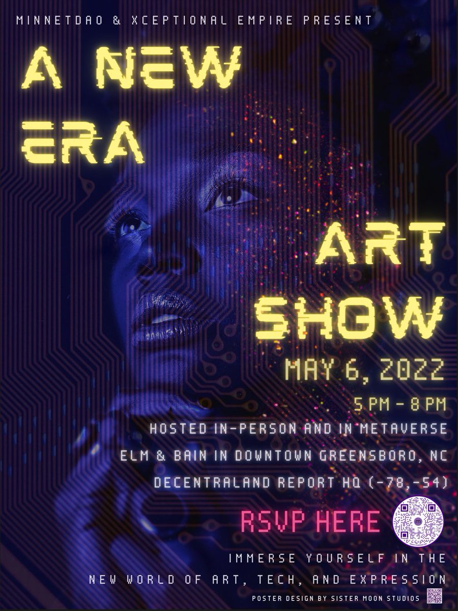 minnetDAO's tweet photo. We are at the dawn of something new 🌌 

The union of the physical and digital worlds. 

Mark your calendars for May 6, 2022 to journey into A New Era: Creative Arts Experience 🌟

RSVP: https://t.co/s6ztzLrAIz https://t.co/9ehQKEjrR0