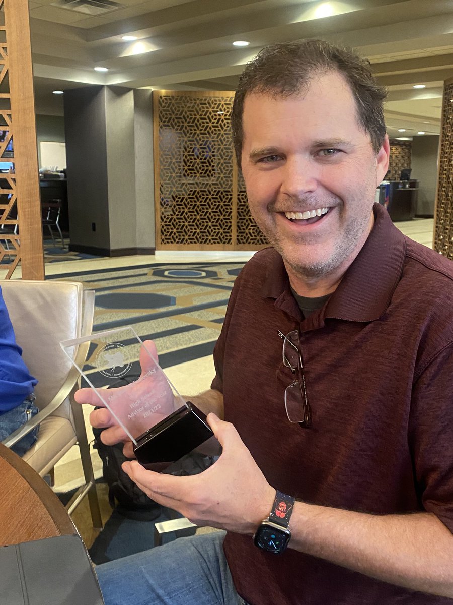 Congrats to our very own ⁦<a href="/myakSTEM/">Mike Yak</a>⁩ for winning the  Advisor of the Year Award from #tsastate ⁦@CoppellTSA⁩ !!!  Our Yak is the BEST!!