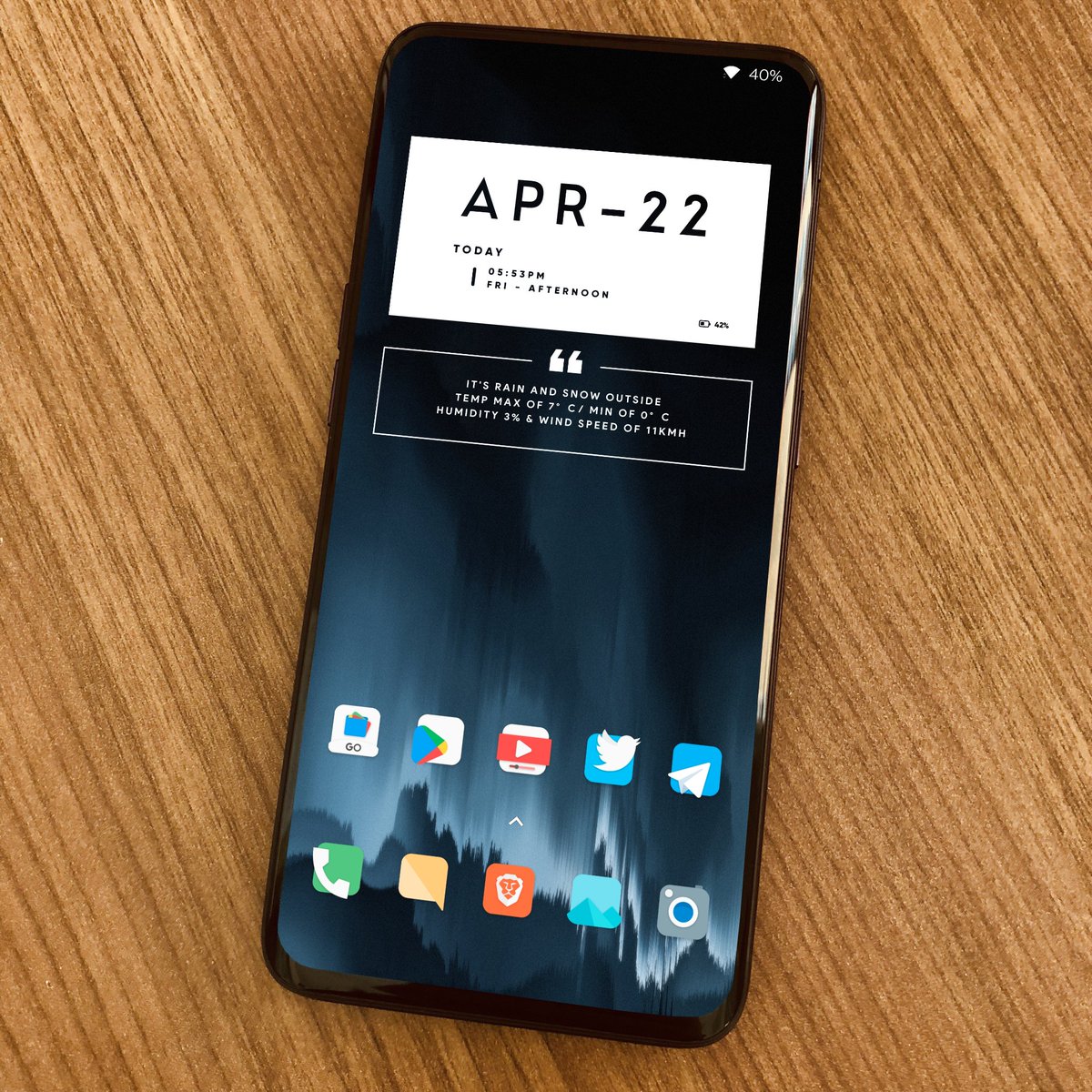 debugtiger's tweet photo. Playing around with my #OnePlus7Pro

#Wallpaper >>

@HashStudiosIN #Crimson

#Widget >>

@asdlordesigns #SheerKWGT

#Icons >>

@FLDesign5 #FlatEvo

#Launcher >>

@oneplus #OnePlusLauncher

#Android #Home #Custom
#Home #KWGT #OnePlus https://t.co/lklNu9mL2J