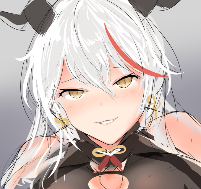 エーギルさん途中まで描き描き 良いお顔☺️ 