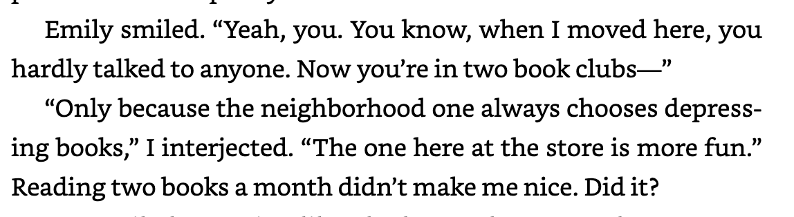 briaquinlan's tweet photo. How I too ended up in 2 book clubs... and also, what's wrong with 2 book clubs???
(ok, I'm in 3, what's your point?)
@jaydee_ell #WellMatched https://t.co/GRIlKCmWvQ