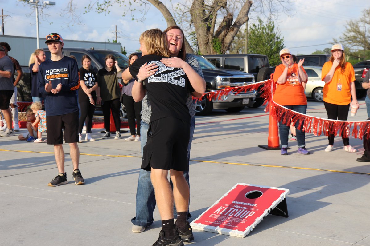 DHSStampede's tweet photo. Another great day to be a Bronco! 

Thank you @Whataburger for such a fun event for our students and community! https://t.co/Vy5f9kBgLm