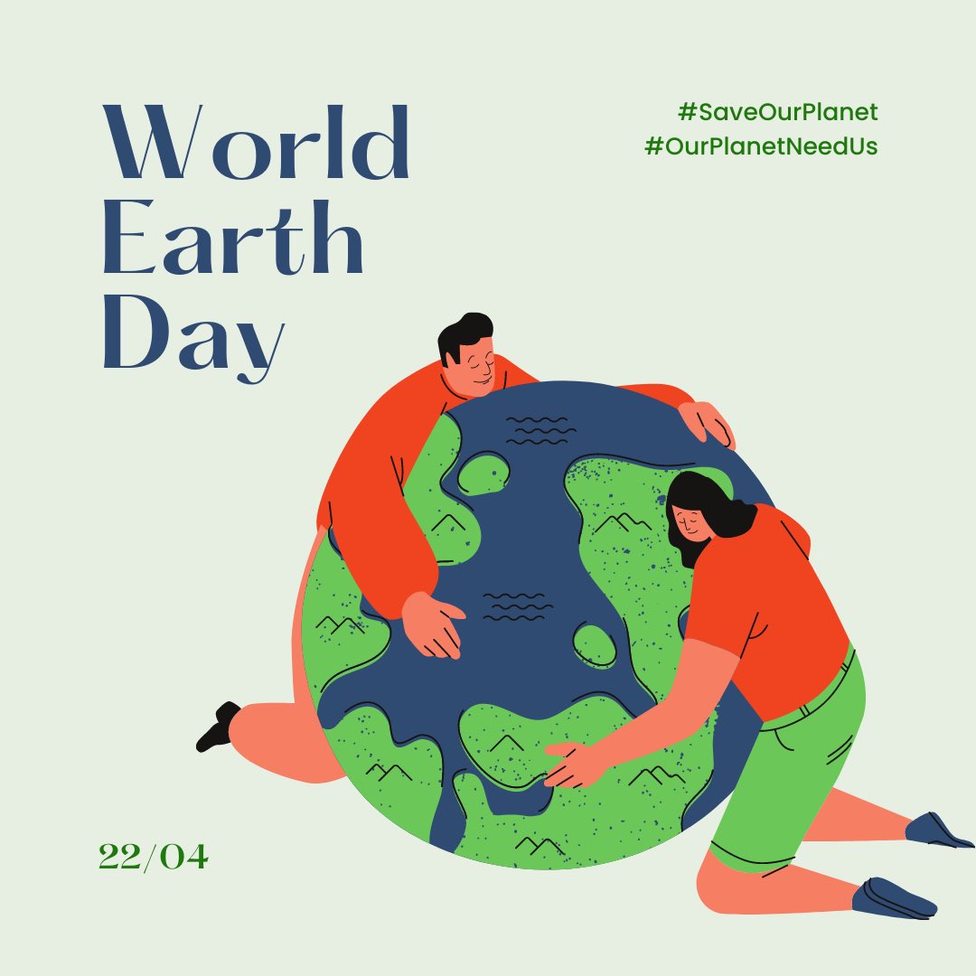 Happy Earth Day! Let us celebrate Earth Day by promising ourselves to contribute towards saving Earth and nurturing it for a better tomorrow. We wish you all a very Happy Earth Day! Save the earth, Save Life!